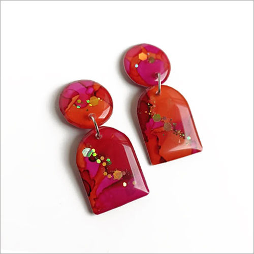 Ladies Resin Handmade Earrings