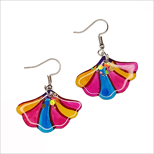 Resin Multicolor Resin Handmade Earrings