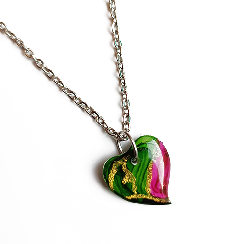 Resin Handmade Heart Pendant