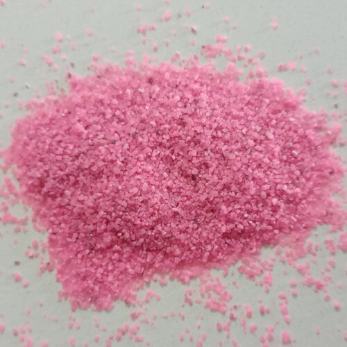 pink colored silica quartz sand for sand blasting and garden decoration