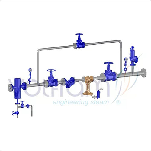 Blue-Grey Steam Pressure Reducing Station