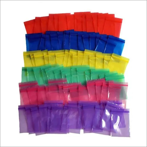 Multicolor Colour Zipper Bag