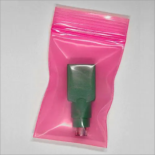 Transparent Anti Static Zipper Poly Bag
