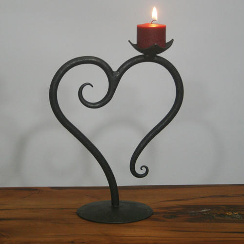 Black Metal Candle Holder