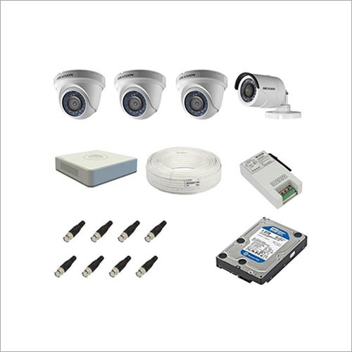 Multicolor Hikvision 4Ch Camera Set