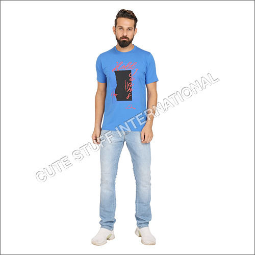 Mens Round Neck Cotton T-Shirt