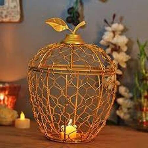 Iron Golden Decorative Tea light Holder for Decoration