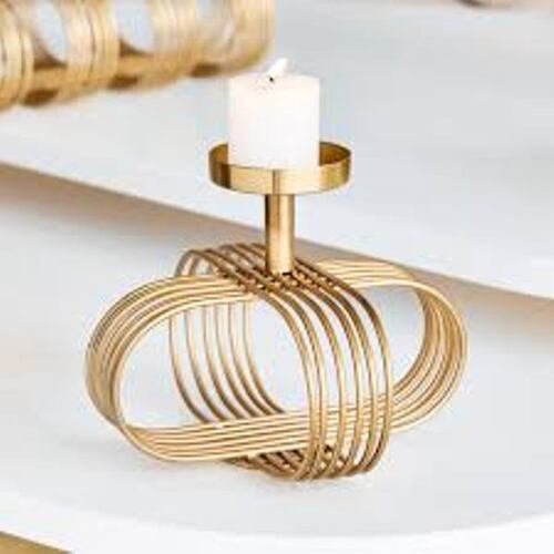 Metal Golden Tea Light Holder