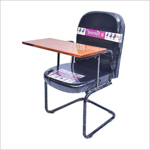 Black Full Writing Pad Chair