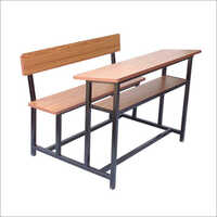 Durable 3.5 Feet Wooden Desk Bench