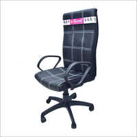 High Back Leather Chair - Leather, Iron, Pvc | Durable, Modern Design, Black Color, Warranty Included