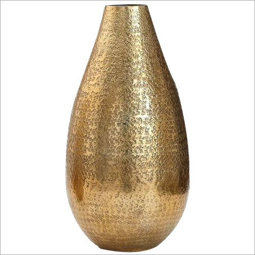 Hammered Aluminum Flower Vase