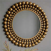 Golden Metal Ball Iron Mirror