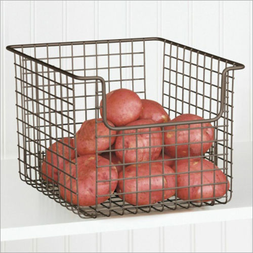 Brown 40cm Iron Storage Basket