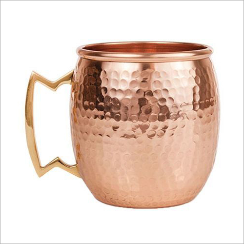 Round Copper Mug Height: 6.5  Centimeter (Cm)