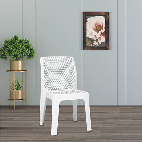 White Oxy Series Fully Ventilated Stackable Chair