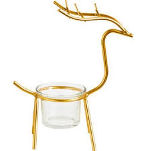 Adorable deer candle holder decoration