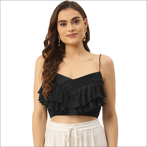 Ruffle Sleeveless Blouse