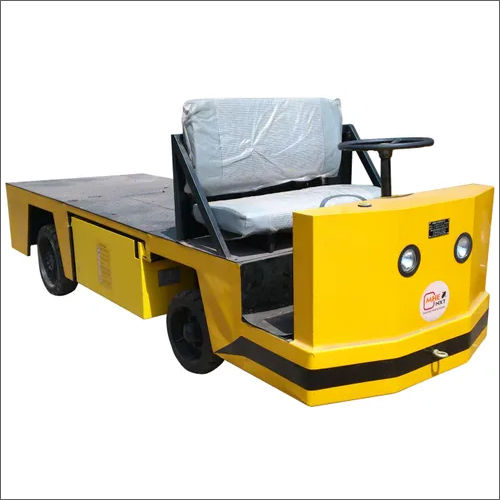 Yellow Mild Steel Four Wheeler Platform Truck