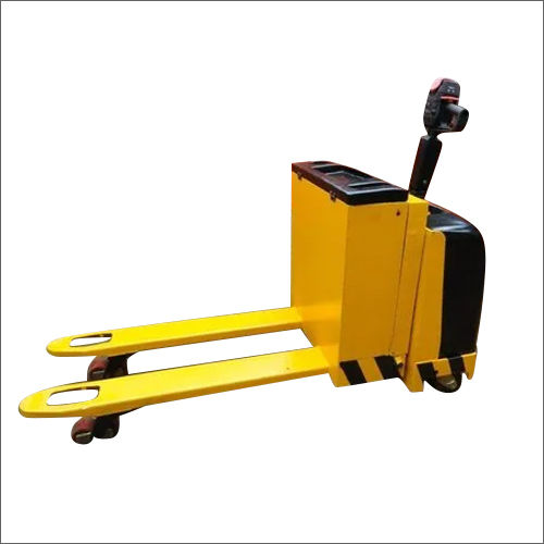 Yellow Mild Steel Battery Operated Pallet Truck