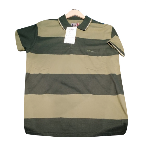 Mens Half Sleeve Polo Neck T-Shirt