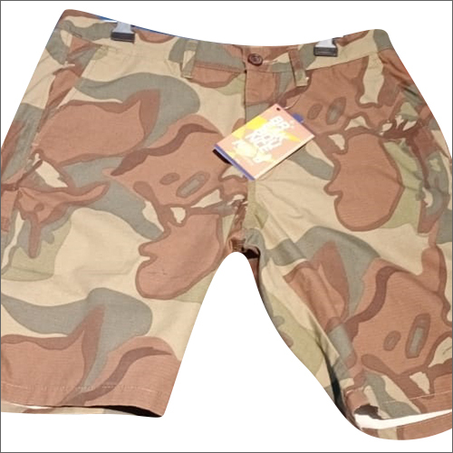Mens Printed Cotton Shorts