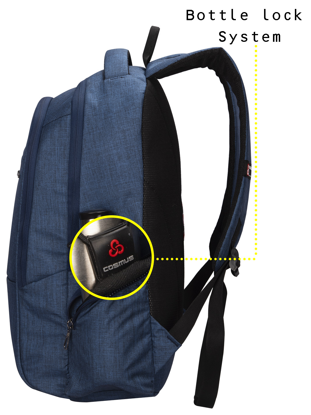 29 litres Blue Durable Linen Polyester Office Laptop Bag