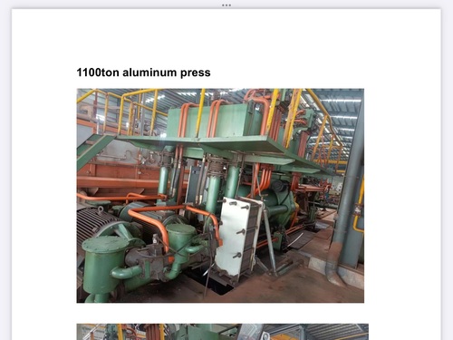 Aluminium Extrusion Press