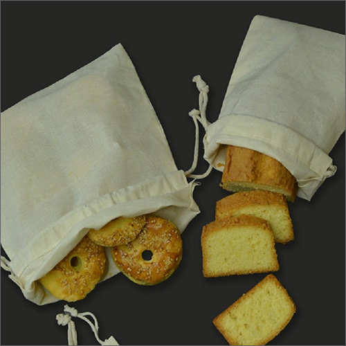 Cotton Drawstring Food Bags