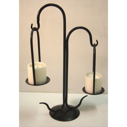 Iron Hanging Black Candle Holders