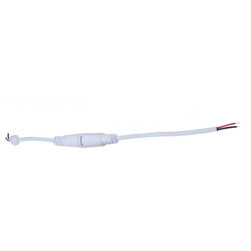 White Round DC Wire