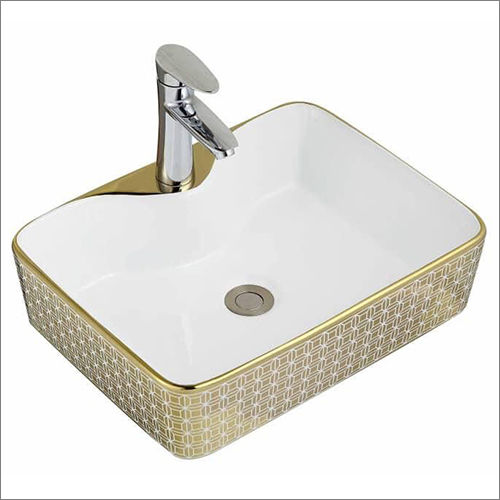 Durable 490X380X130Mm Rectangular Table Top Wash Basin