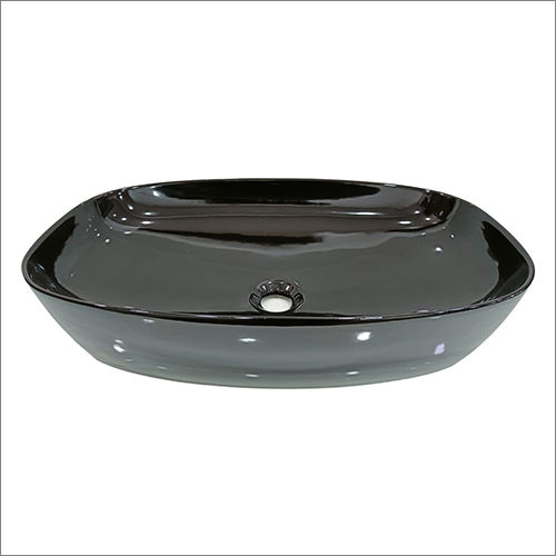 Black 600X380X140Mm Saloon Wash Basin