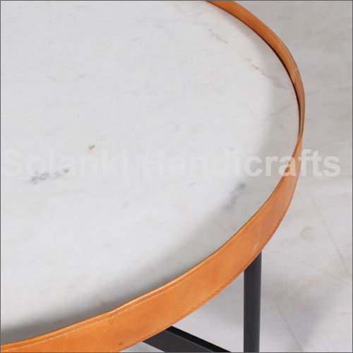 Marble Top Round Coffee Table