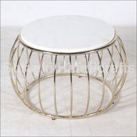 Marble And Iron Coffee Table Set Of 2