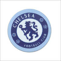 Blue Woven Patches With Laser Cutting Label