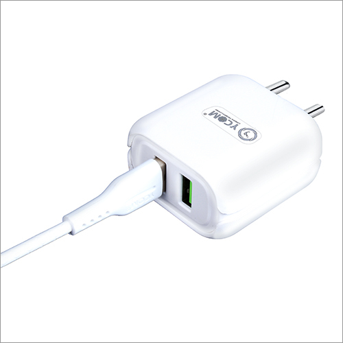 2.4 Amp Dual Port USB Adaptor With Data Cable