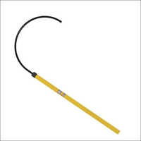 Safety Rescue Hook - Fibre Material, 6 Feet Length, Yellow And Black Color | Durable Design For Emergency Electricity Rescue
