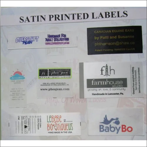 Satin Printed Label