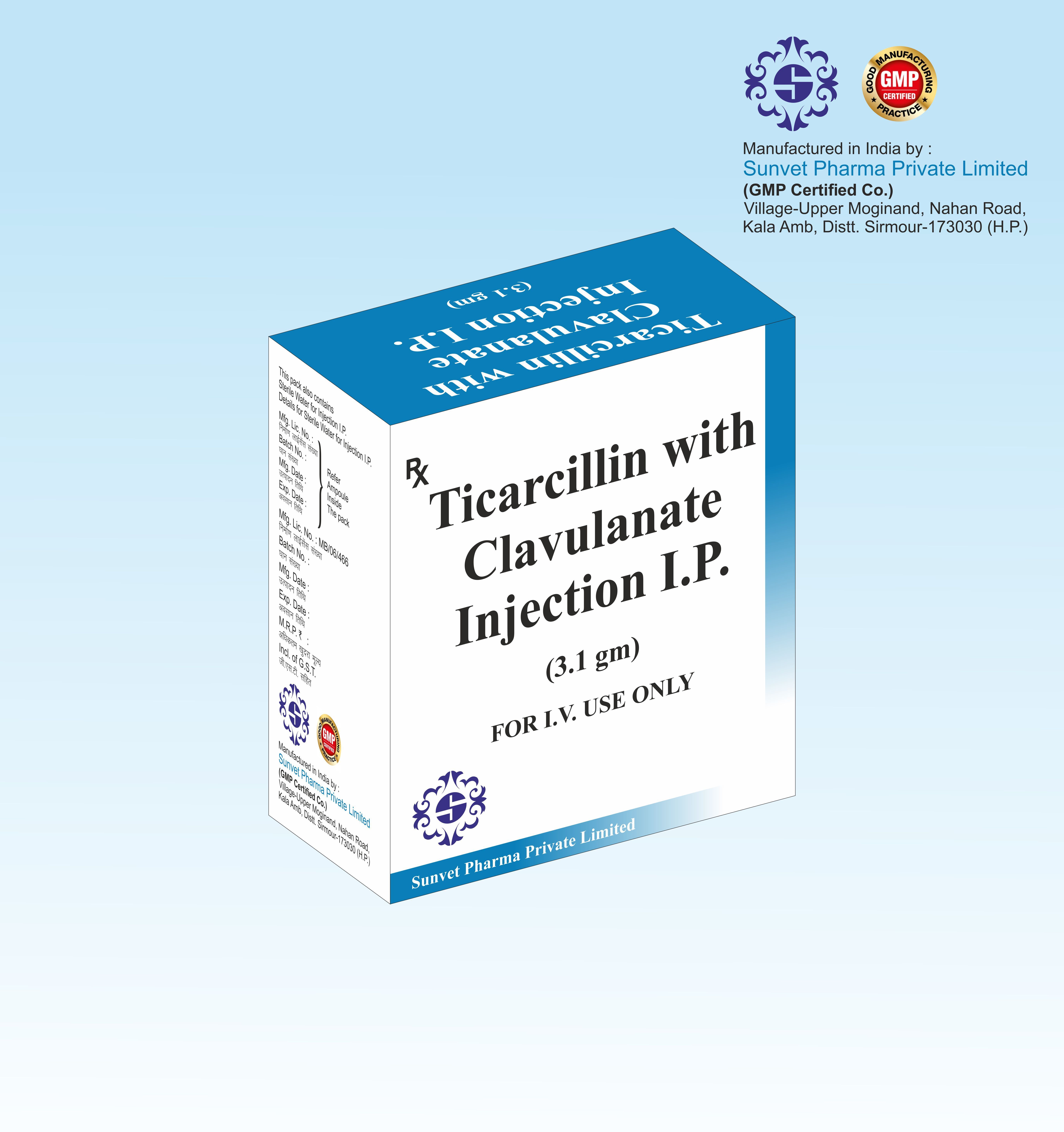 Amoxycillin Potassium Clavulanate 1200 mg injection in Third party Manufacturing