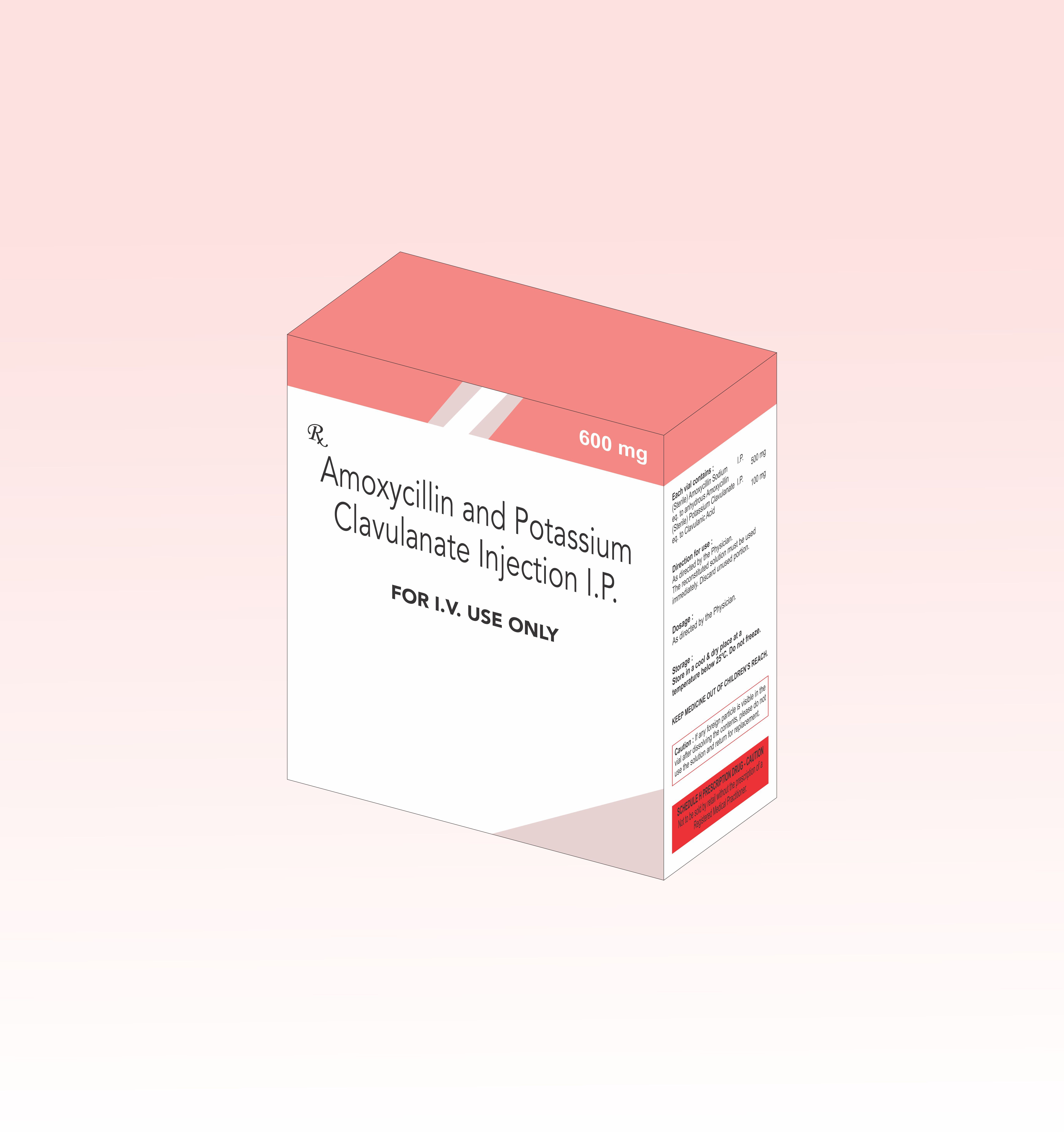 Amoxycillin Potassium Clavulanate 1200 mg injection in Third party Manufacturing