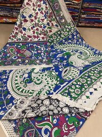 Kalamkari Printed Silk Saree
