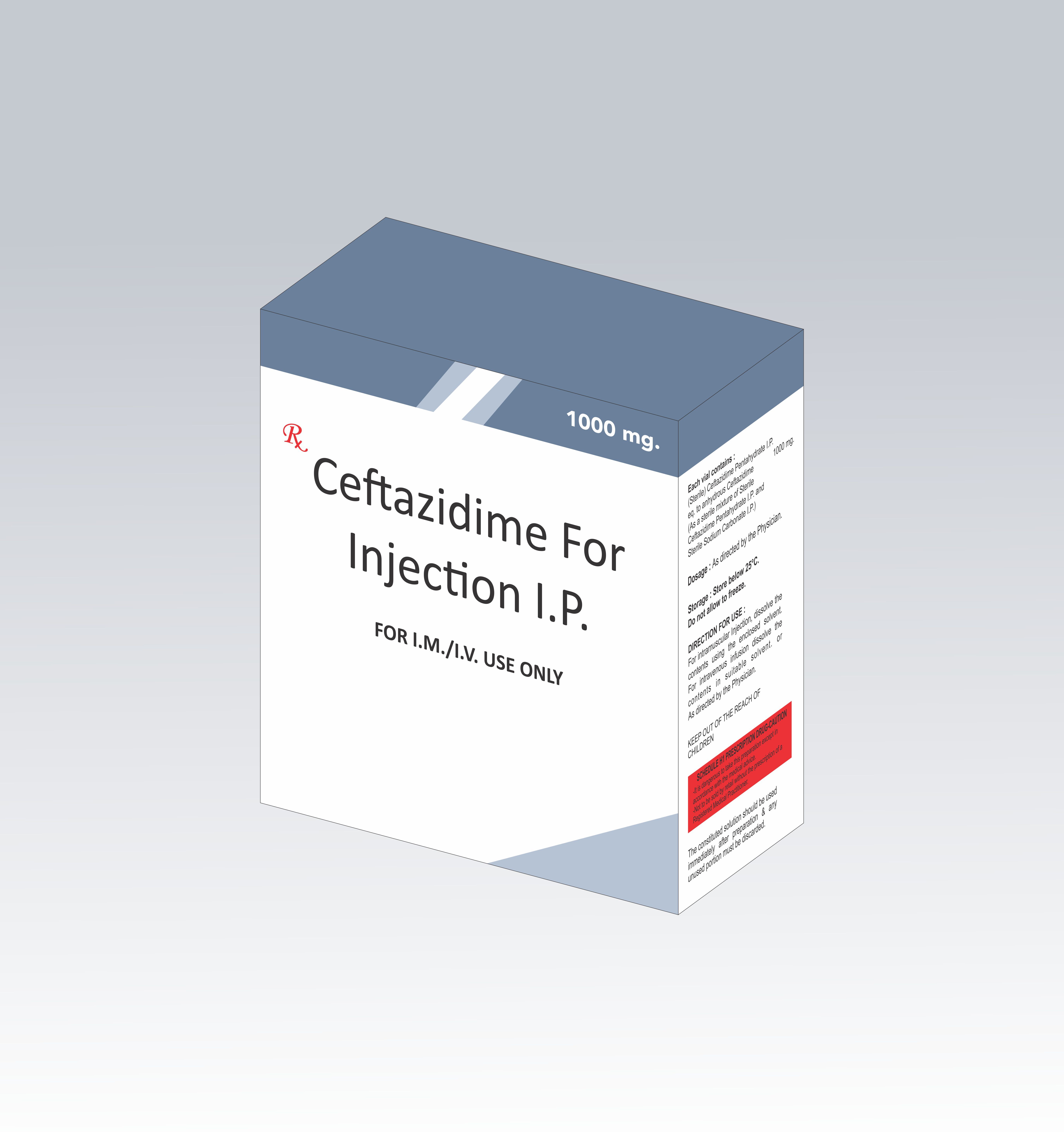 Ceftazidime with Tazobactam injection in third Party Manufacturing