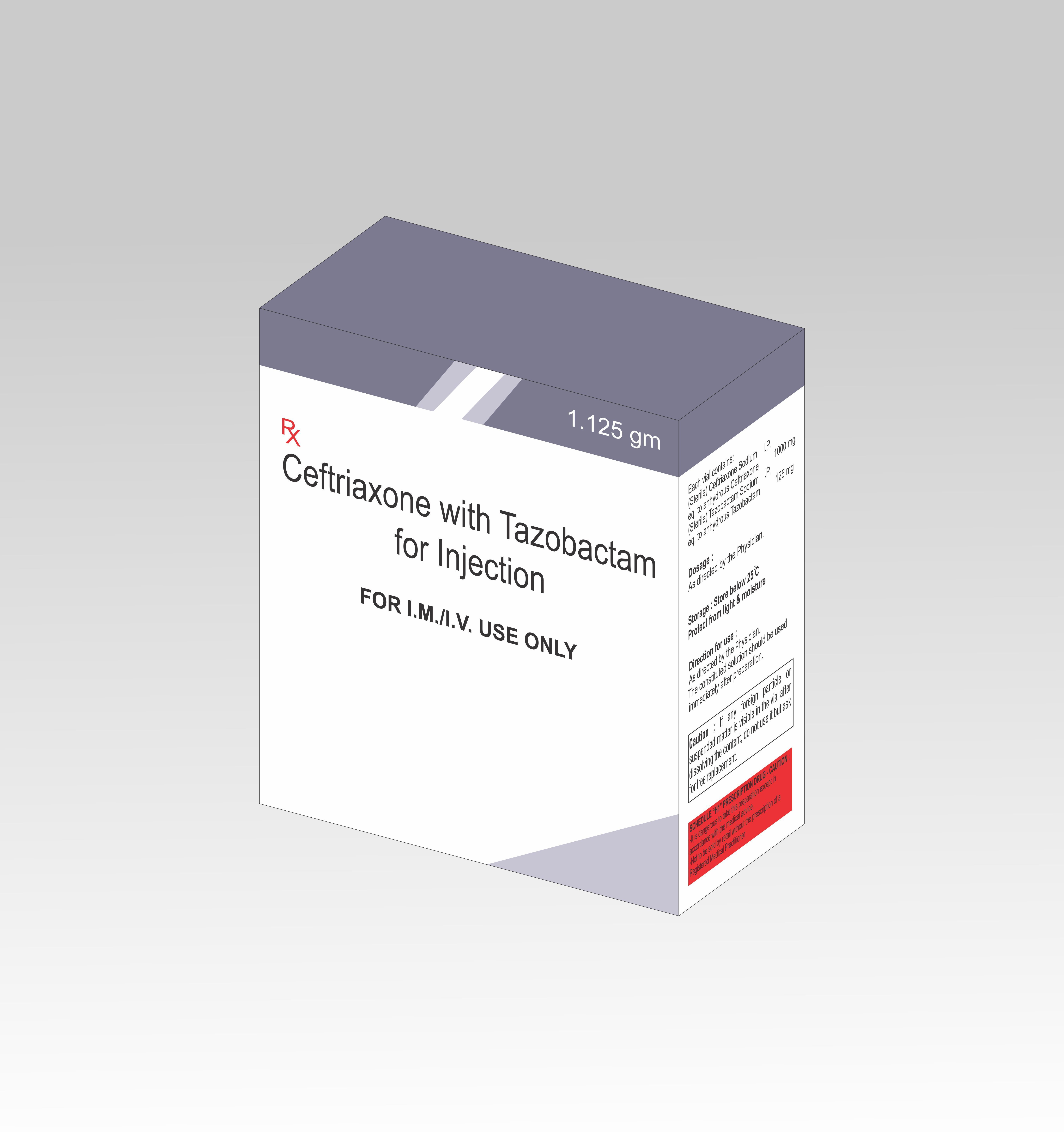 Ceftazidime with Tazobactam injection in third Party Manufacturing