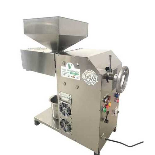 Groundnut Automatic Oil Mill Machine - Color: Silver