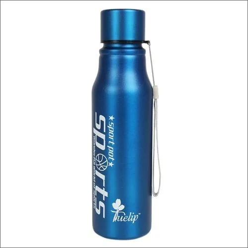 Sport Insulated Steel Water Bottle - Stainless Steel, 750ml Capacity, Blue Color, Round Shape, Screw Cap Type | Ideal for Beverage Storage