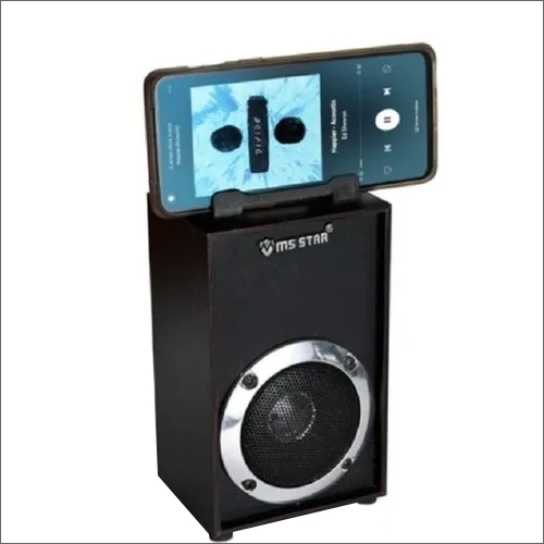 Portable Wooden Speaker - Wooden Material Compact Design Black Color | High Definition Sound Durable for Outdoor Use Bluetooth Connectivity