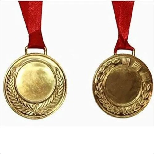 Round Golden Color Sports Medal Dimension(L*W*H): 4 Inch (In)