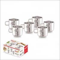 Silver Ss Double Wall Coffee Cup