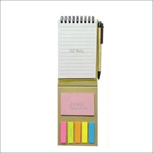 Office Planner Sticky Note Pad - 120 Pages, A4 Size, Rectangular, Spiral Binding | Paper Material, Ideal for Office Use